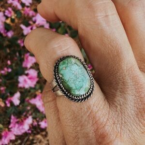 Dry Creek turquoise sterling silver ring